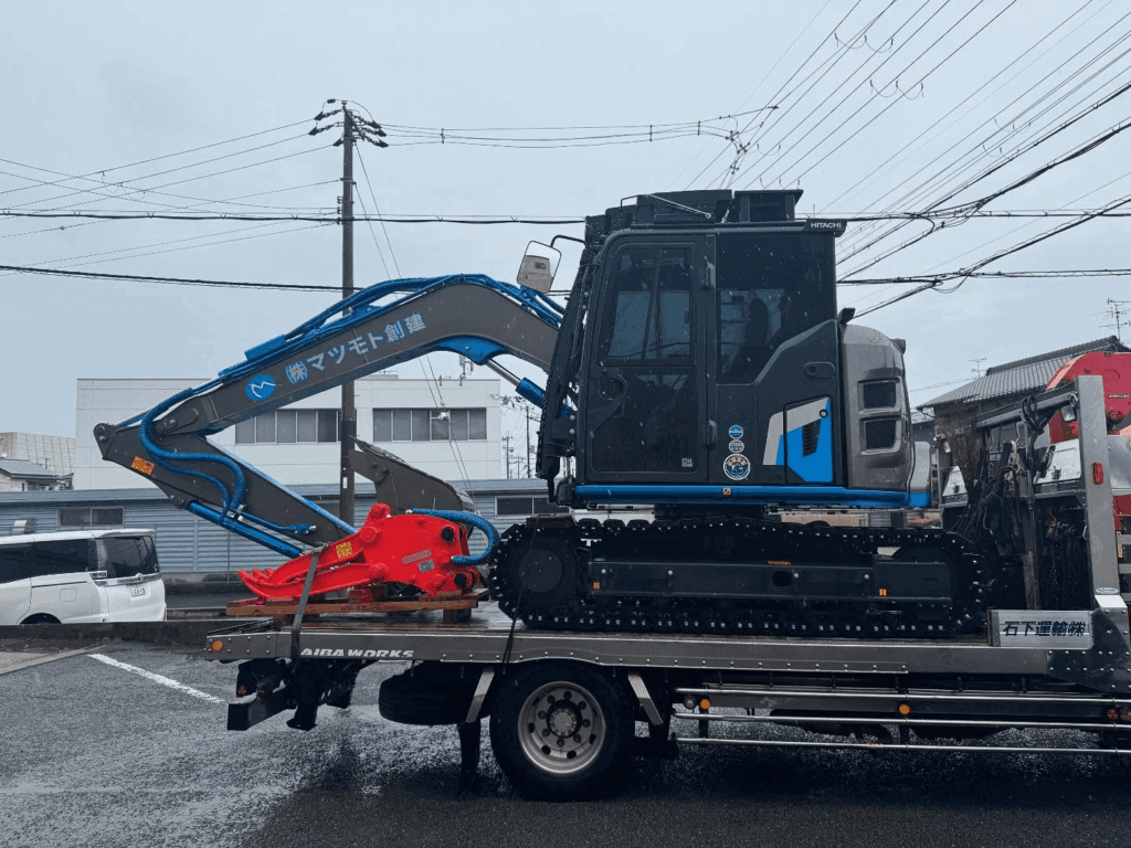 日立建機「ZAXIS75USK」の納車風景02