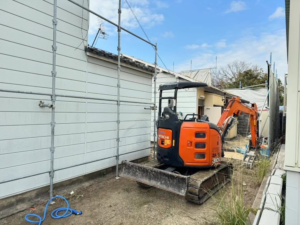 京都市南区 解体工事の施工風景02