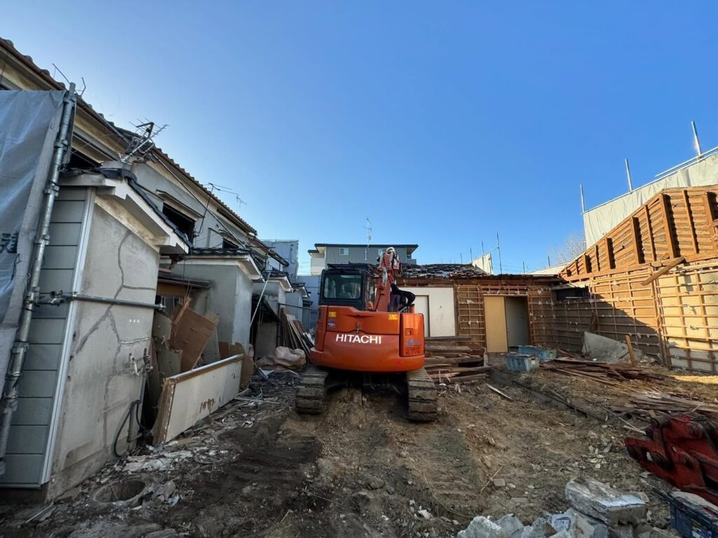 京都市南区 解体工事の施工風景03